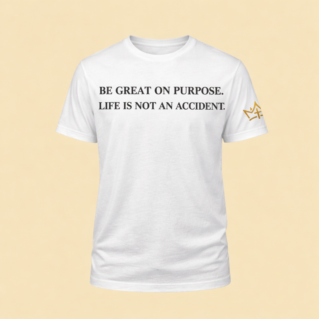 White unisex T-shirt by CIM Designs featuring 