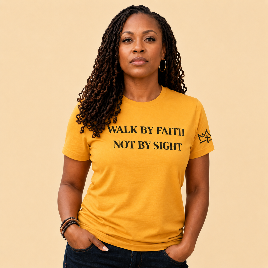 Walk By Faith Unisex Tee - Gold Edition